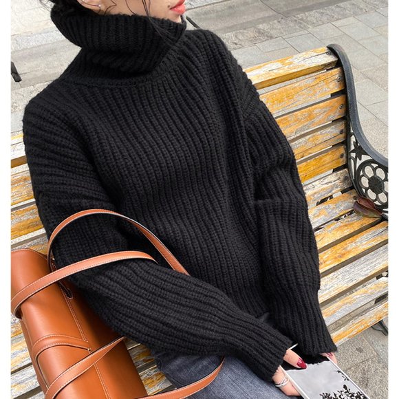 Winter turtleneck thickened sweater - Picture 1 of 5